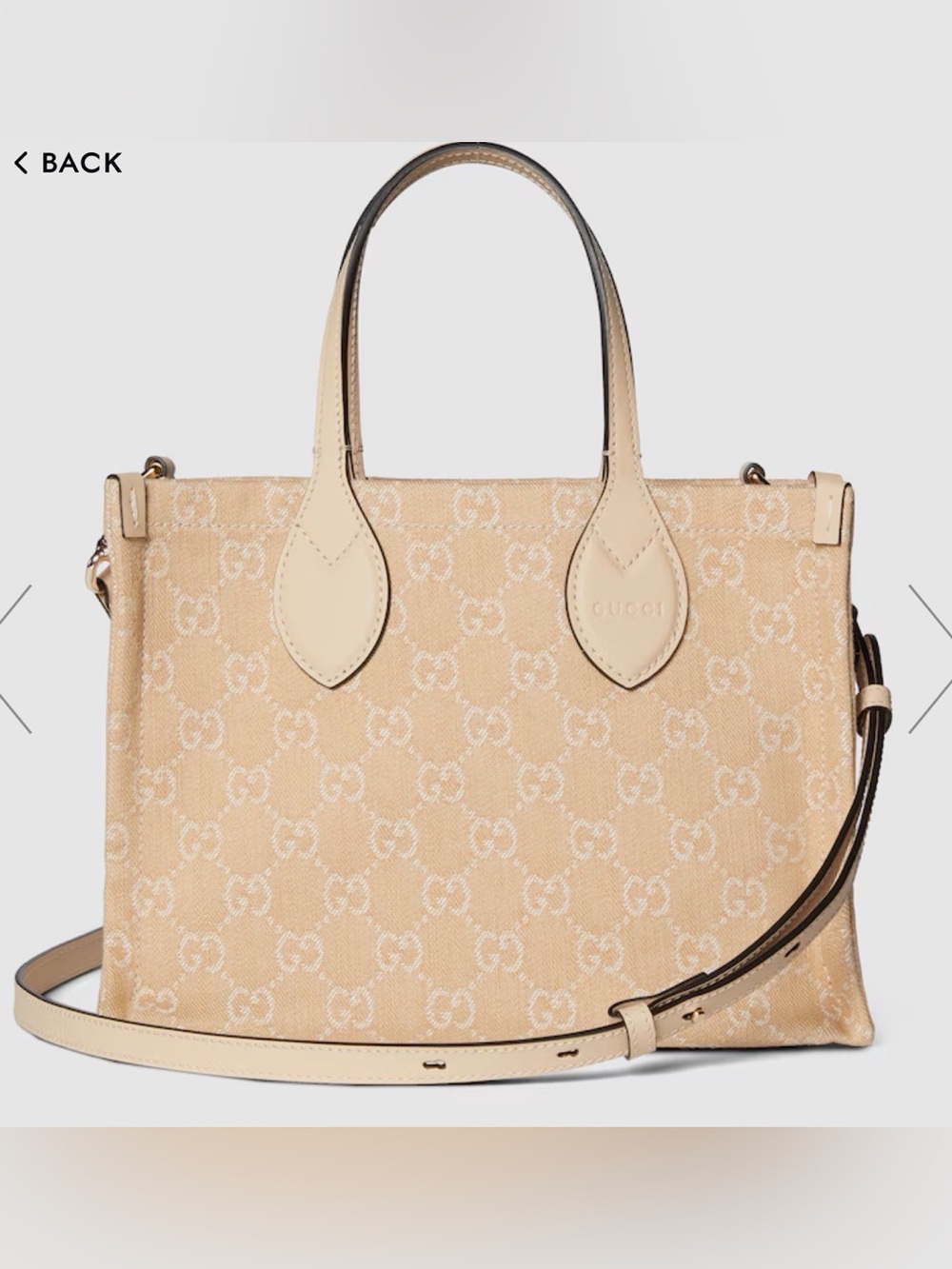 GUCCI DENIM OPHIDIA MEDIUM TOTE BAG NWT - Picture 11 of 15